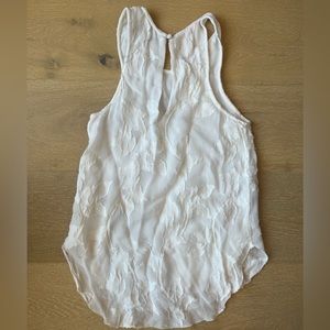 Wilfred Sevres White Jacquard Tank Top